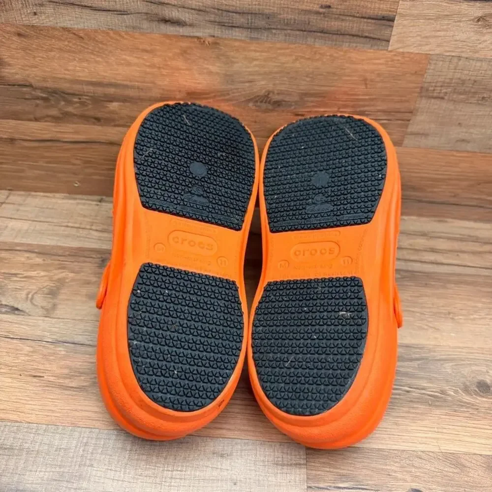 Crocs size M11 Mario Batali Signature Edition Non-Slip Sole Orange